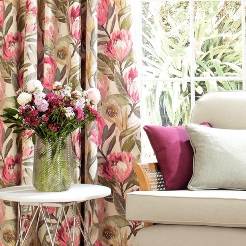 Protea Blossom - Ruby, Curtains